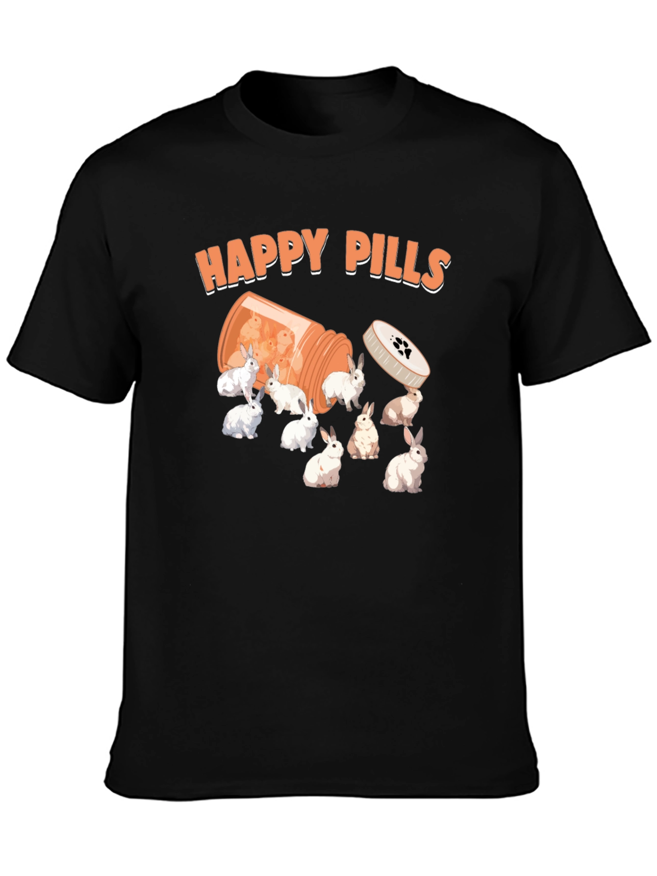 Happy Pills Funny Bunny T-Shirt