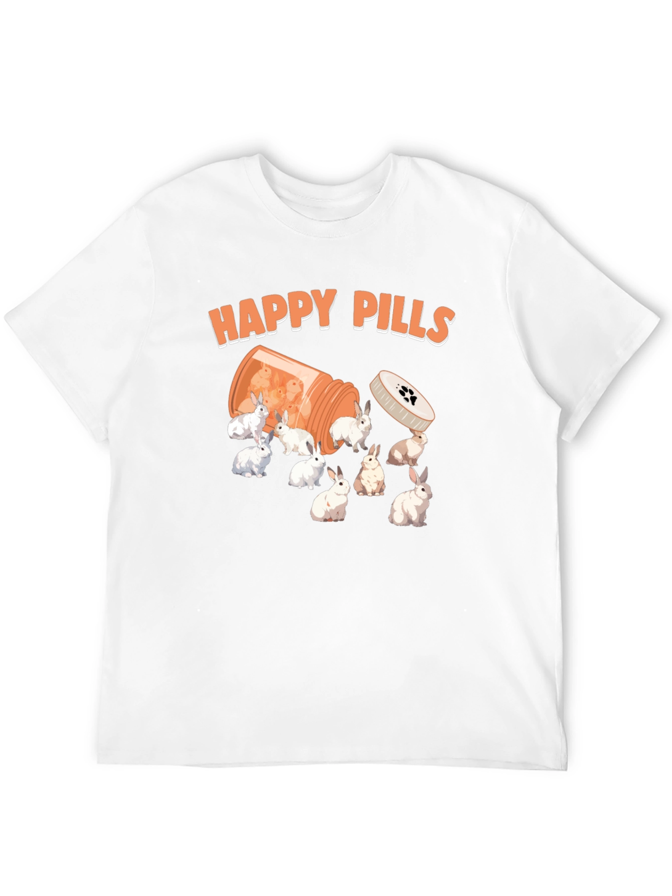 Happy Pills Funny Bunny T-Shirt