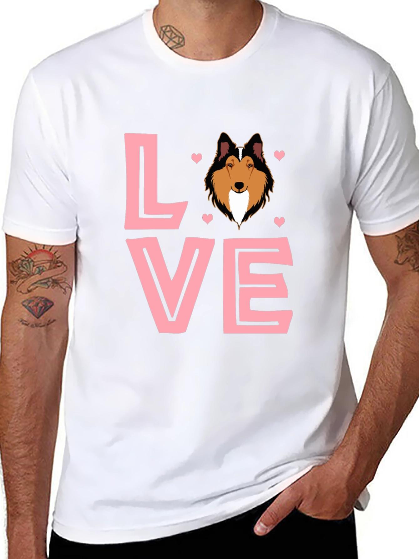 Dog Breed LOVE Graphic Tee - Black