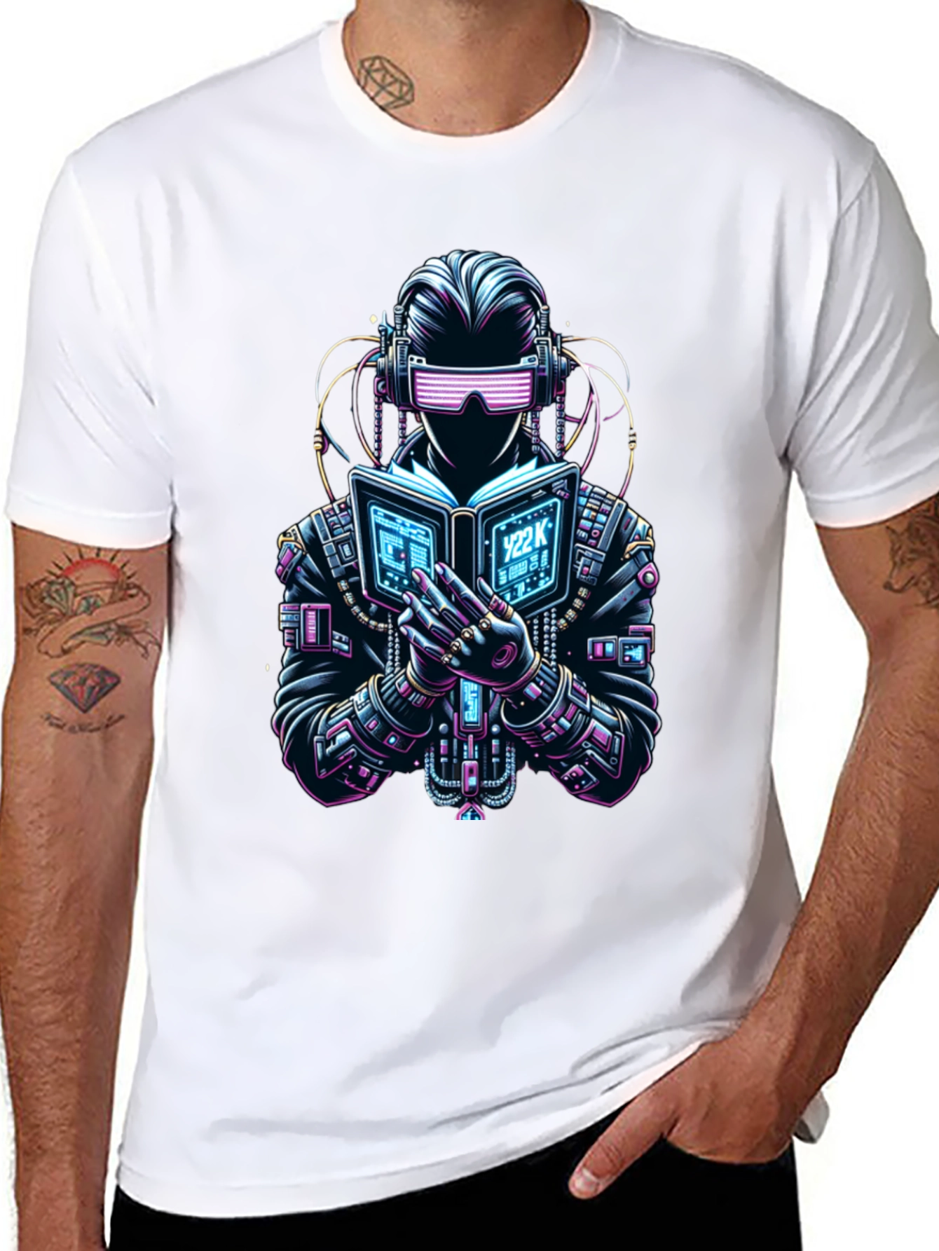 Cyberpunk Reader Graphic T-Shirt