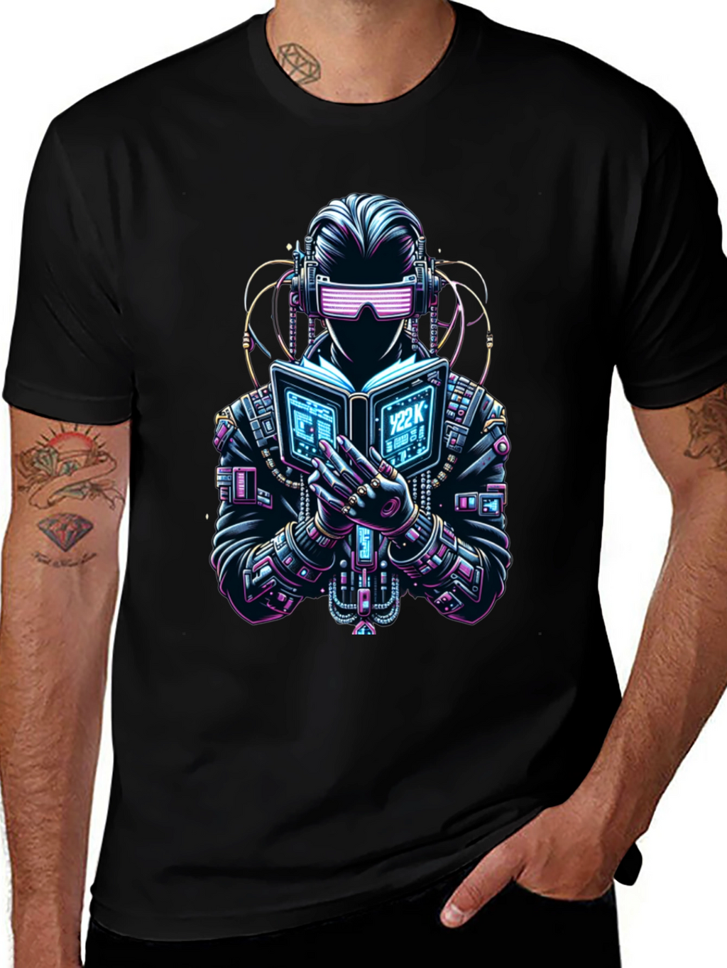 Cyberpunk Reader Graphic T-Shirt