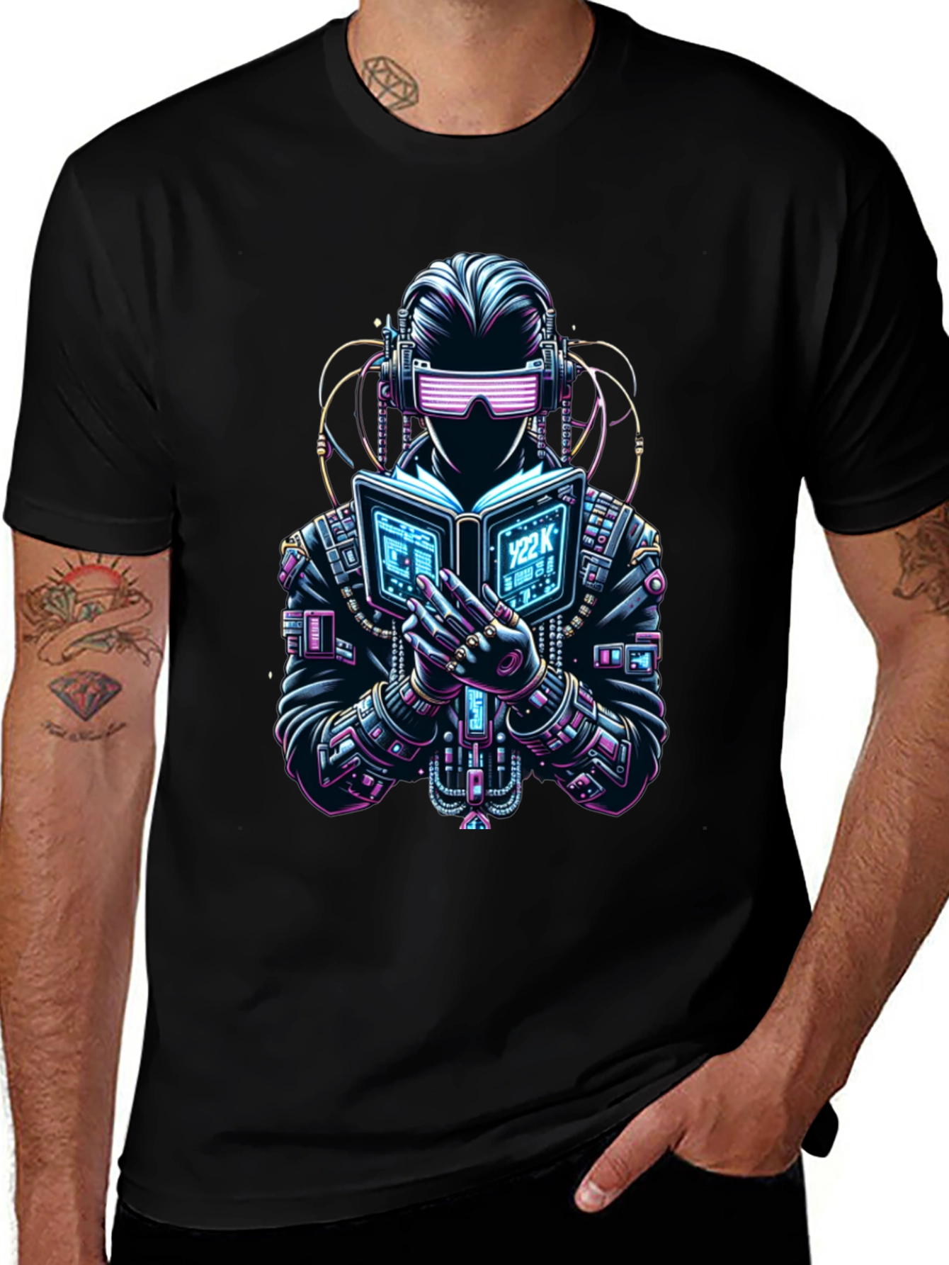 Cyberpunk Reader Graphic T-Shirt
