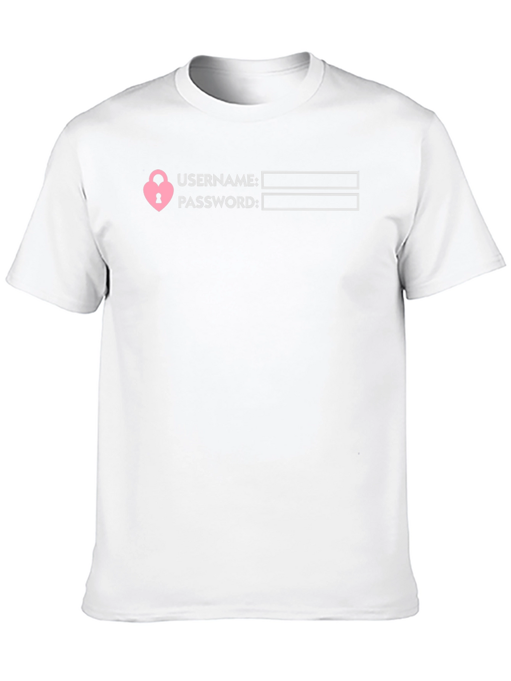 Username Password Lock T-Shirt - Novelty Tee