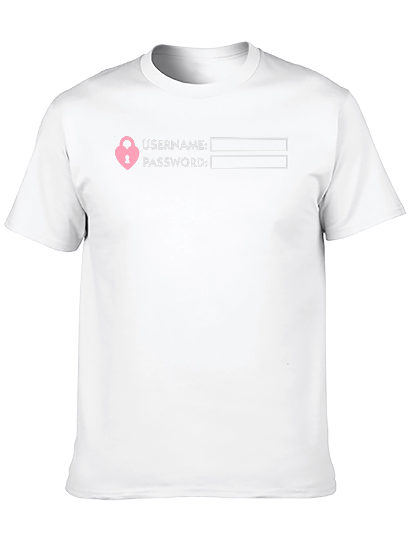 Username Password Lock T-Shirt - Novelty Tee