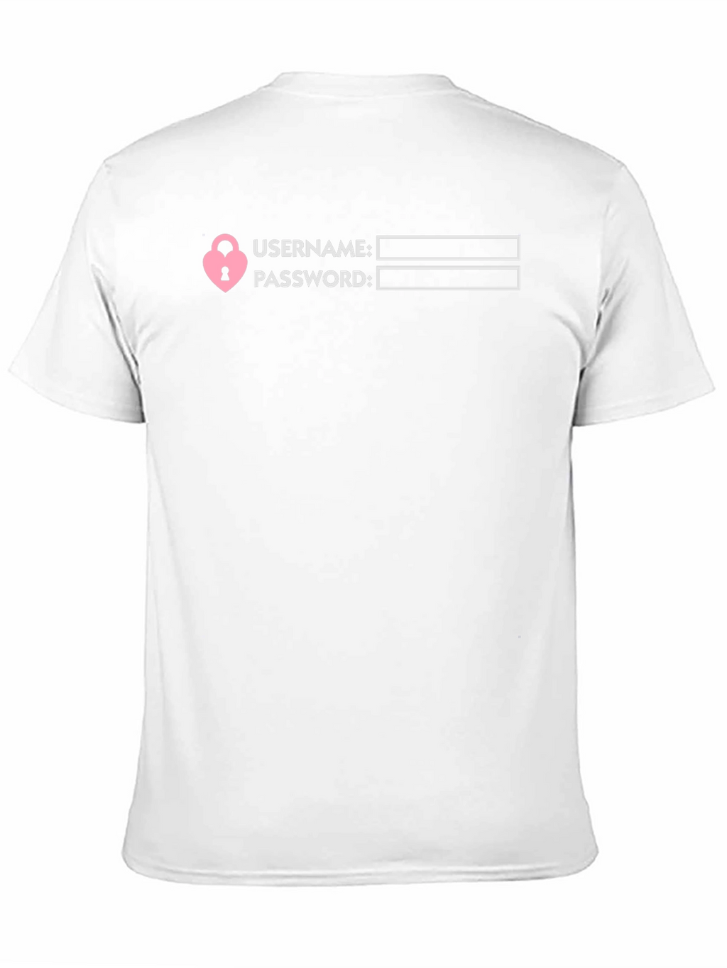 Username Password Lock T-Shirt - Novelty Tee