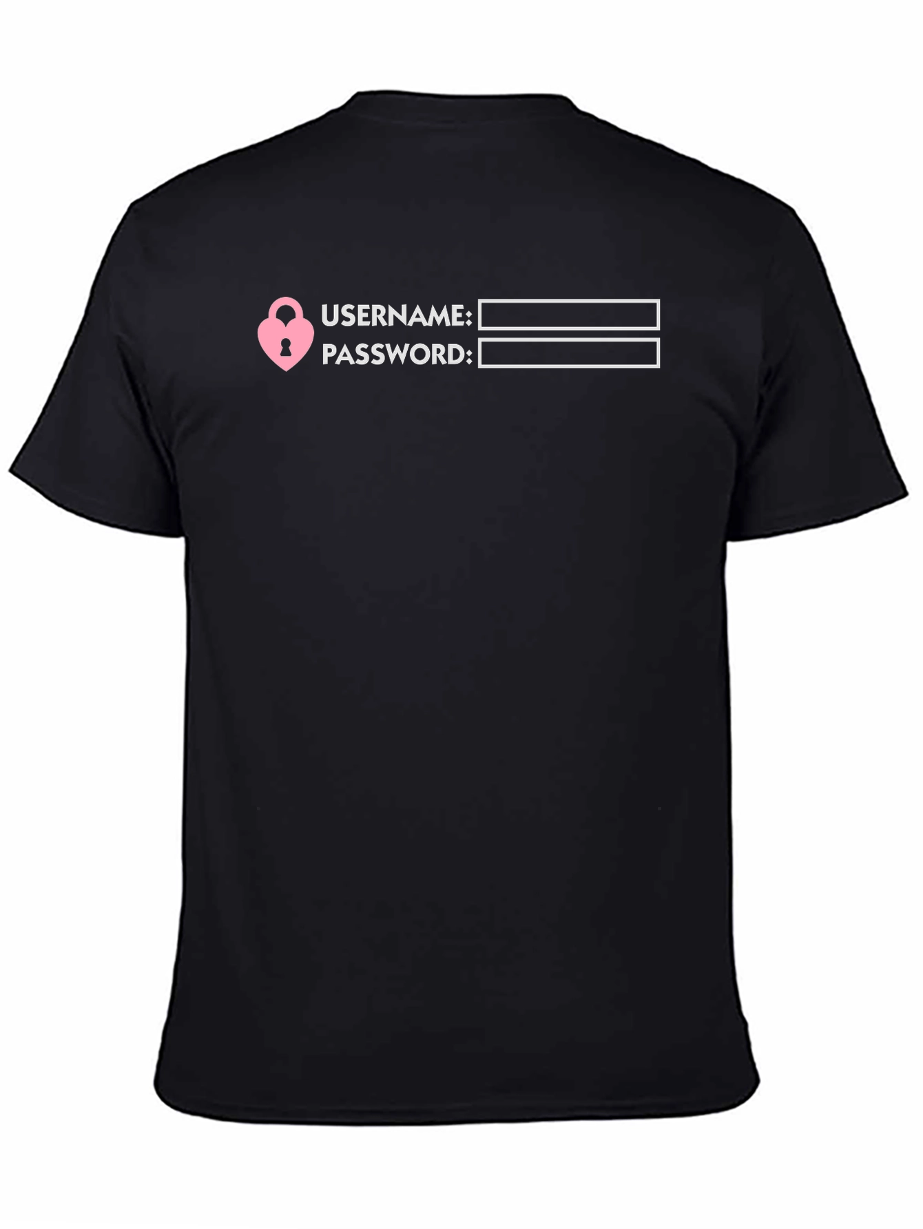 Username Password Lock T-Shirt - Novelty Tee