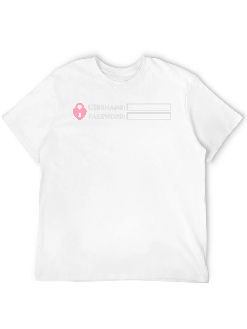 Username Password Lock T-Shirt - Novelty Tee
