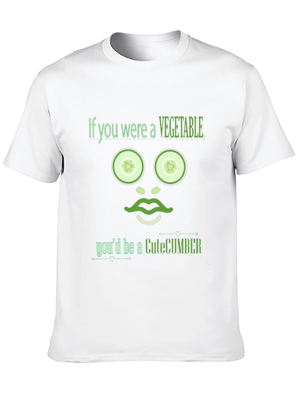 CuteCumber T-Shirt - Funny Vegetable Pun Tee