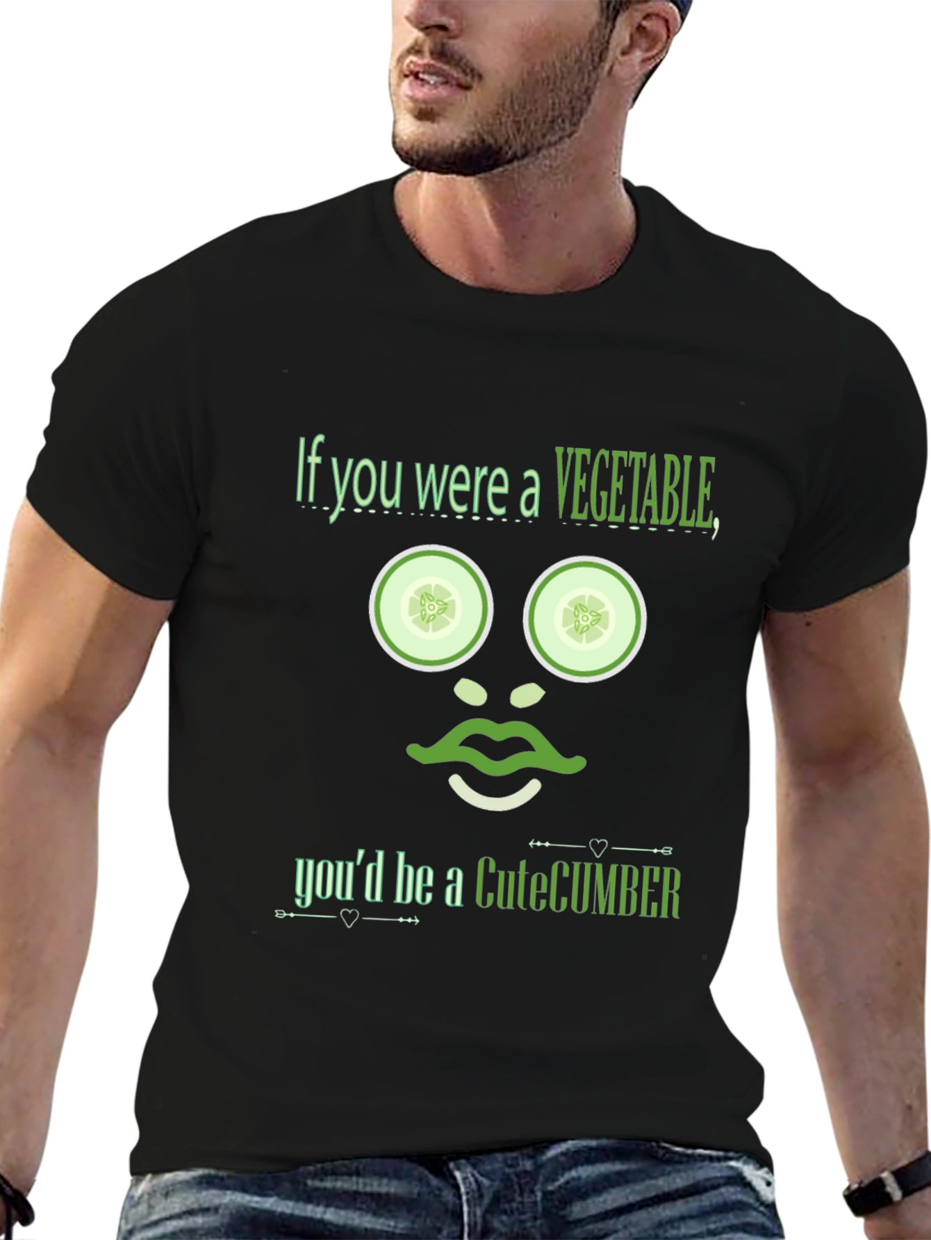 CuteCumber T-Shirt - Funny Vegetable Pun Tee