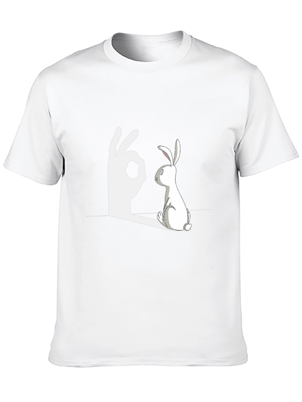 Rabbit Shadow Illusion Graphic Tee