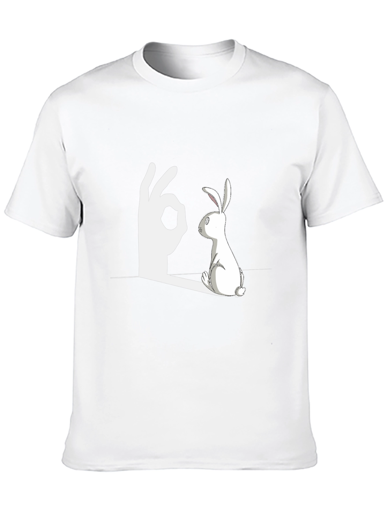 Rabbit Shadow Illusion Graphic Tee
