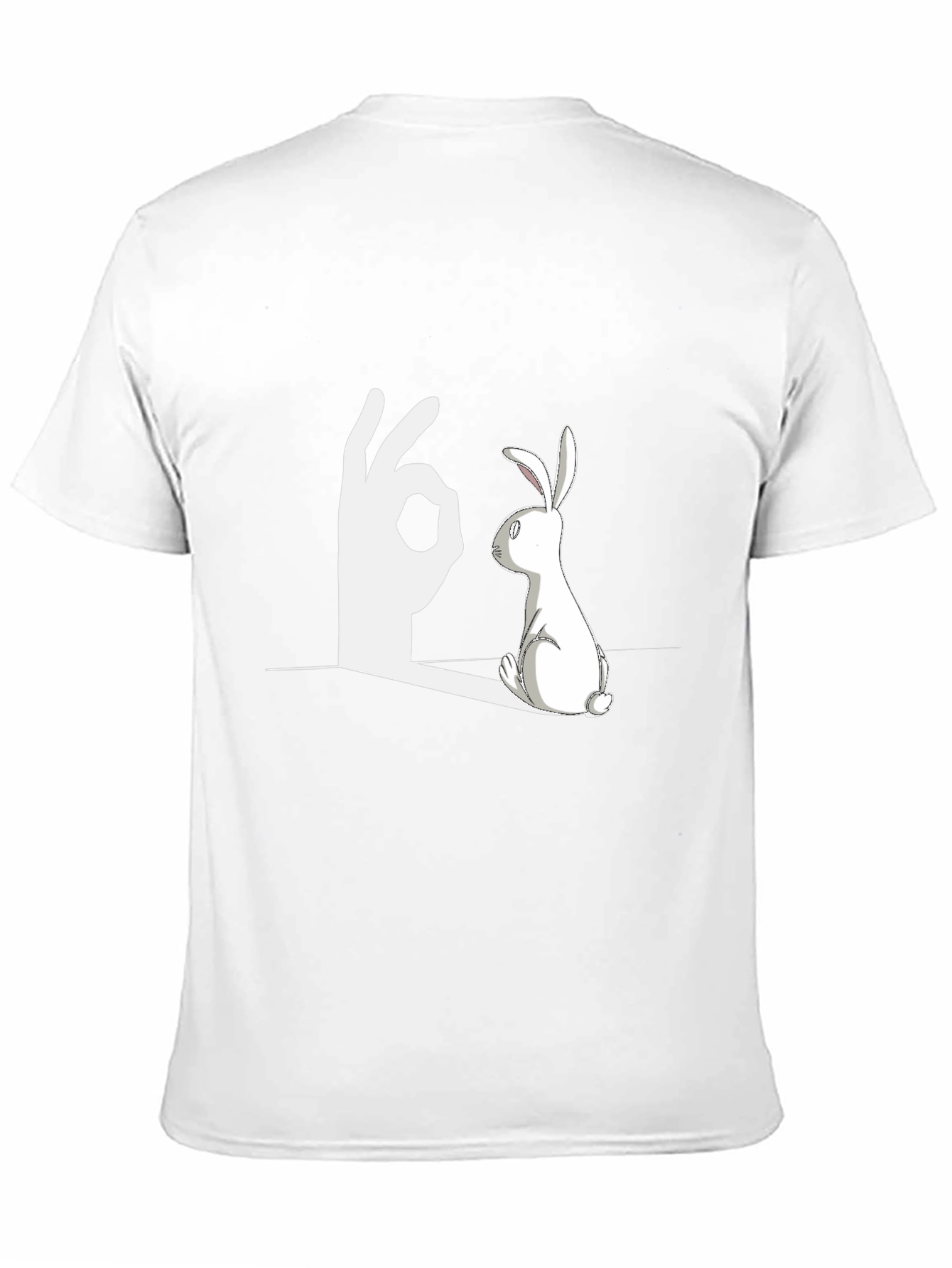 Rabbit Shadow Illusion Graphic Tee