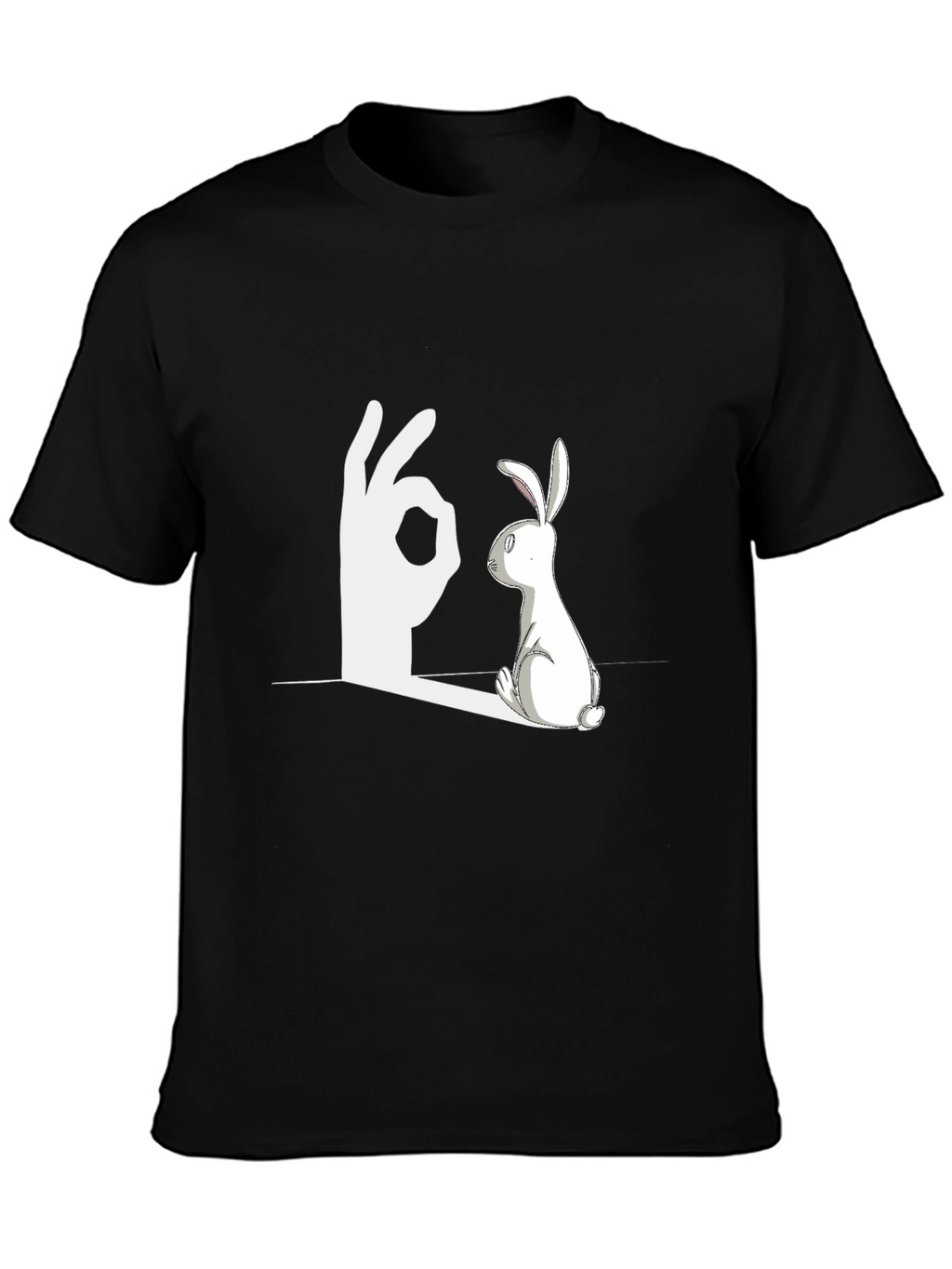 Rabbit Shadow Illusion Graphic Tee