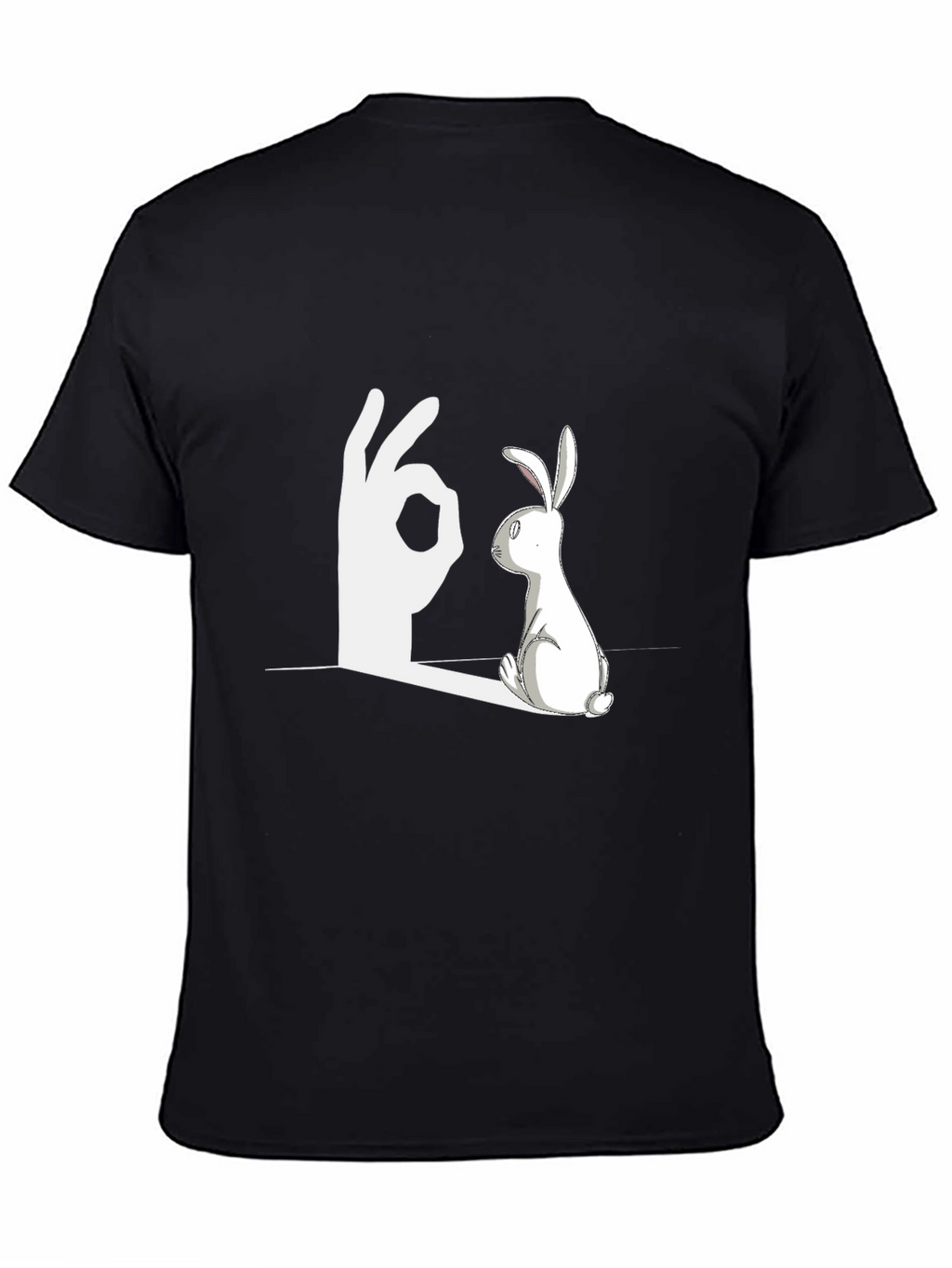 Rabbit Shadow Illusion Graphic Tee
