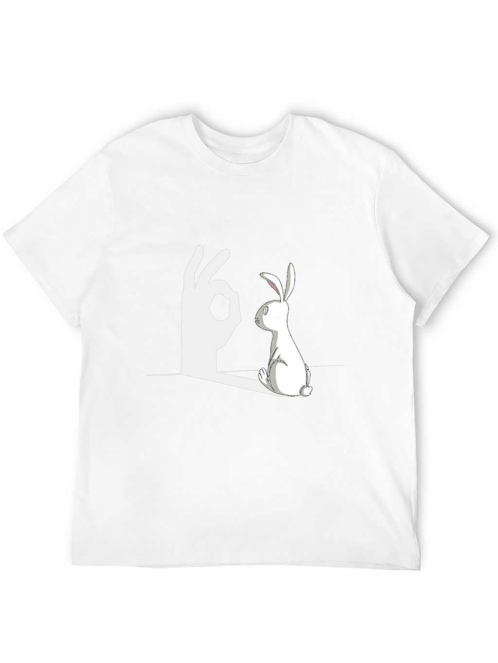 Rabbit Shadow Illusion Graphic Tee