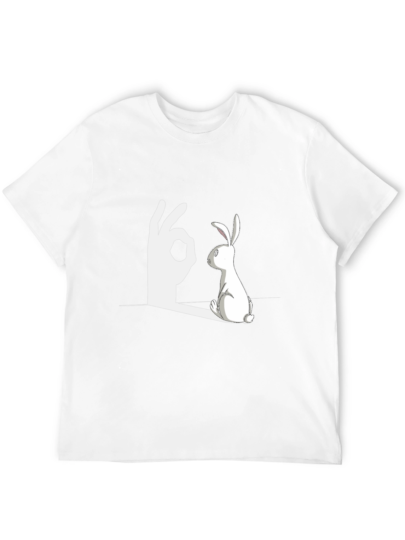 Rabbit Shadow Illusion Graphic Tee