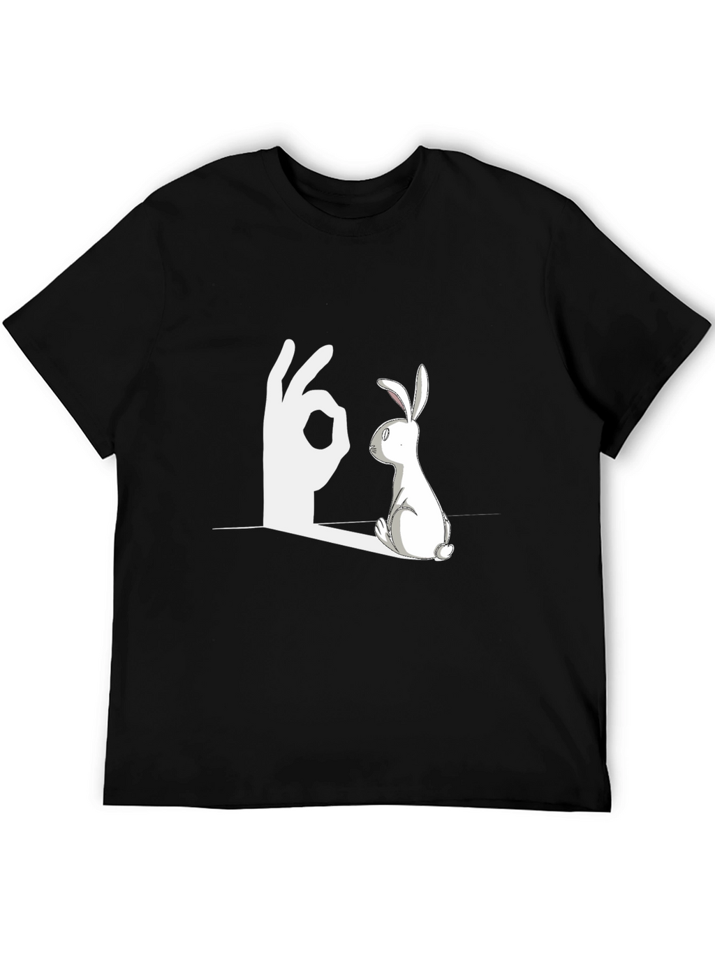 Rabbit Shadow Illusion Graphic Tee