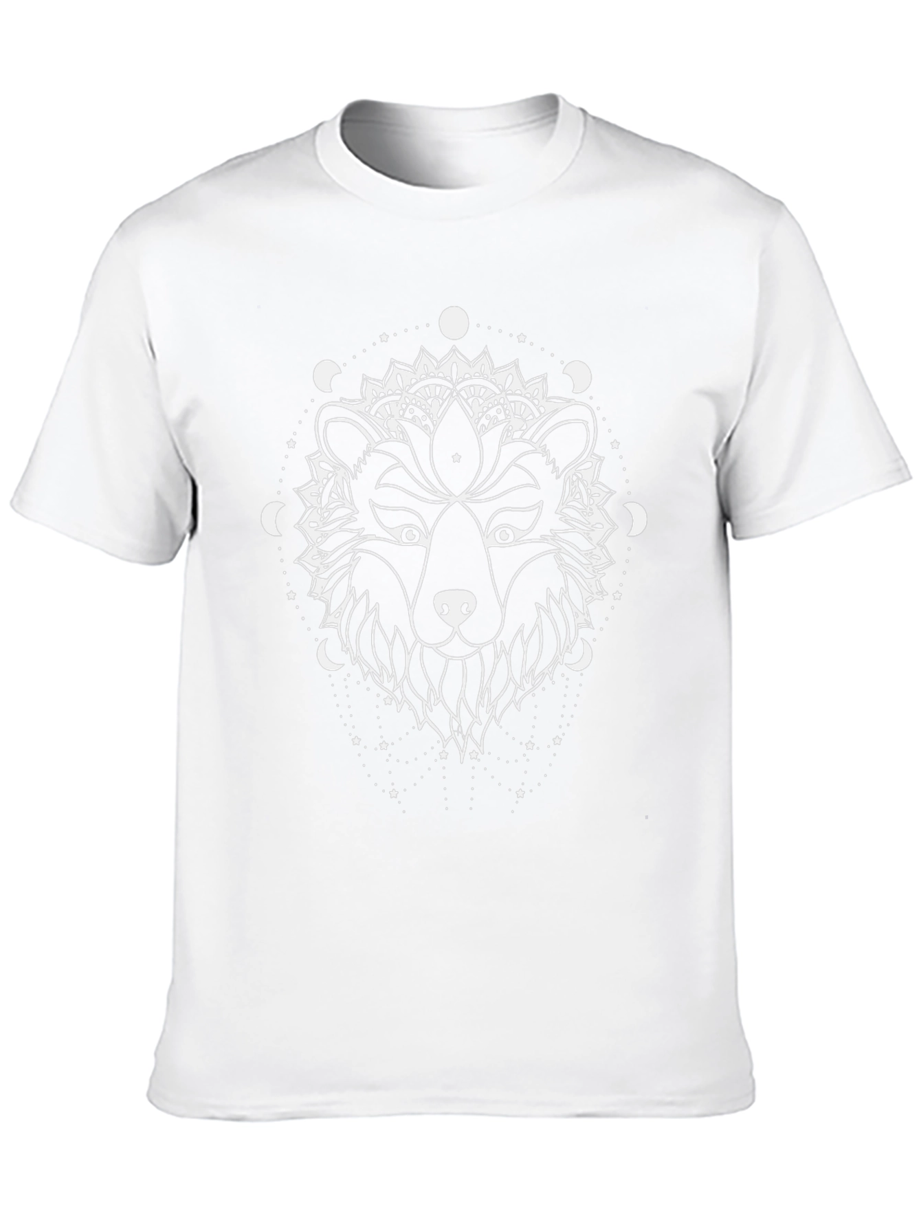 Mystic Bear Graphic T-Shirt - Black Cotton Tee