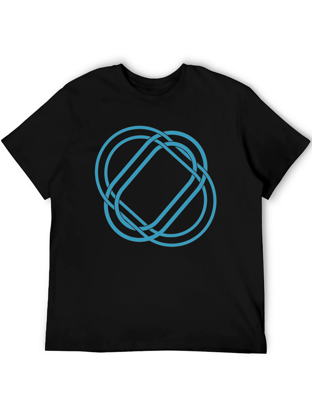 Geometric Knot Tee - Stylish Graphic Print Shirt