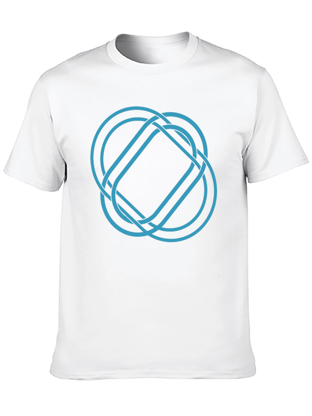 Geometric Knot Tee - Stylish Graphic Print Shirt