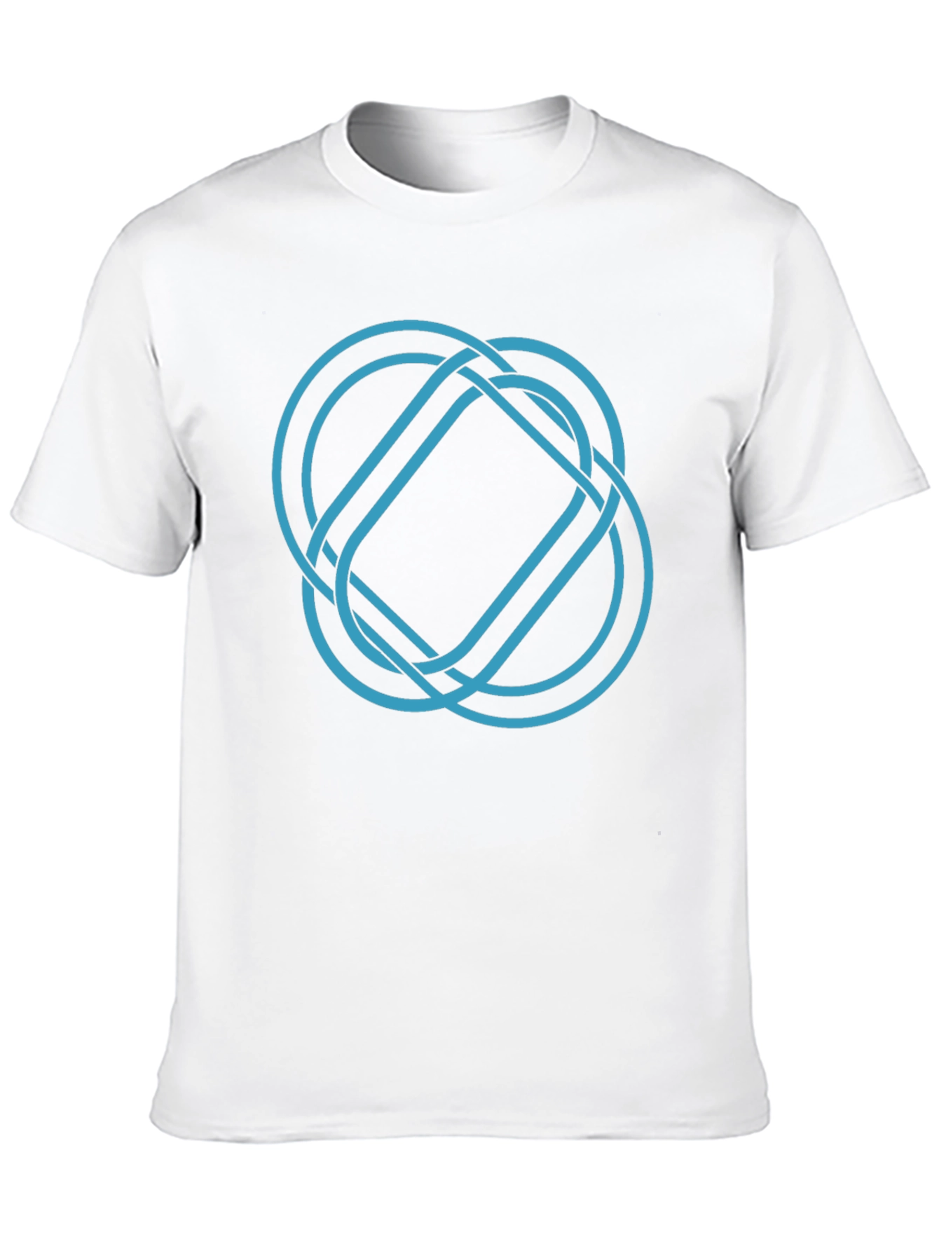 Geometric Knot Tee - Stylish Graphic Print Shirt