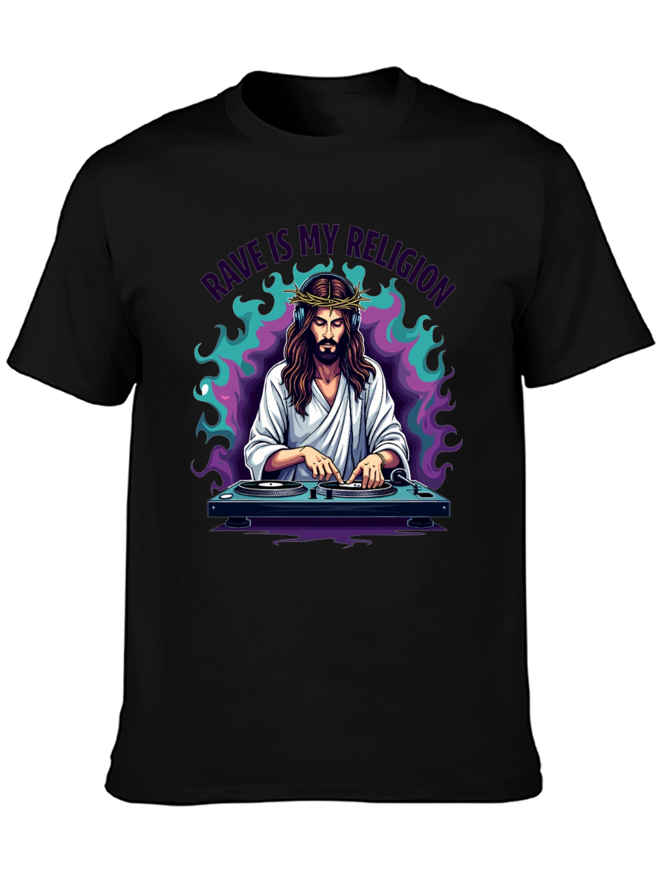 Rave Jesus Graphic T-Shirt