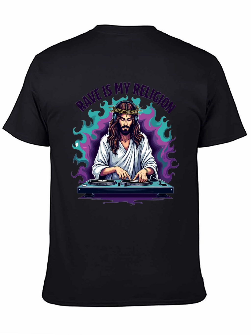 Rave Jesus Graphic T-Shirt