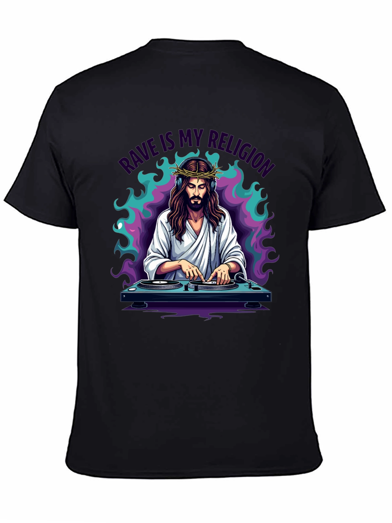 Rave Jesus Graphic T-Shirt