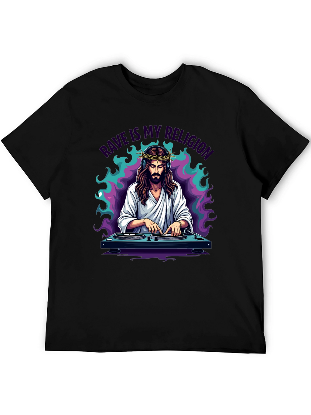 Rave Jesus Graphic T-Shirt