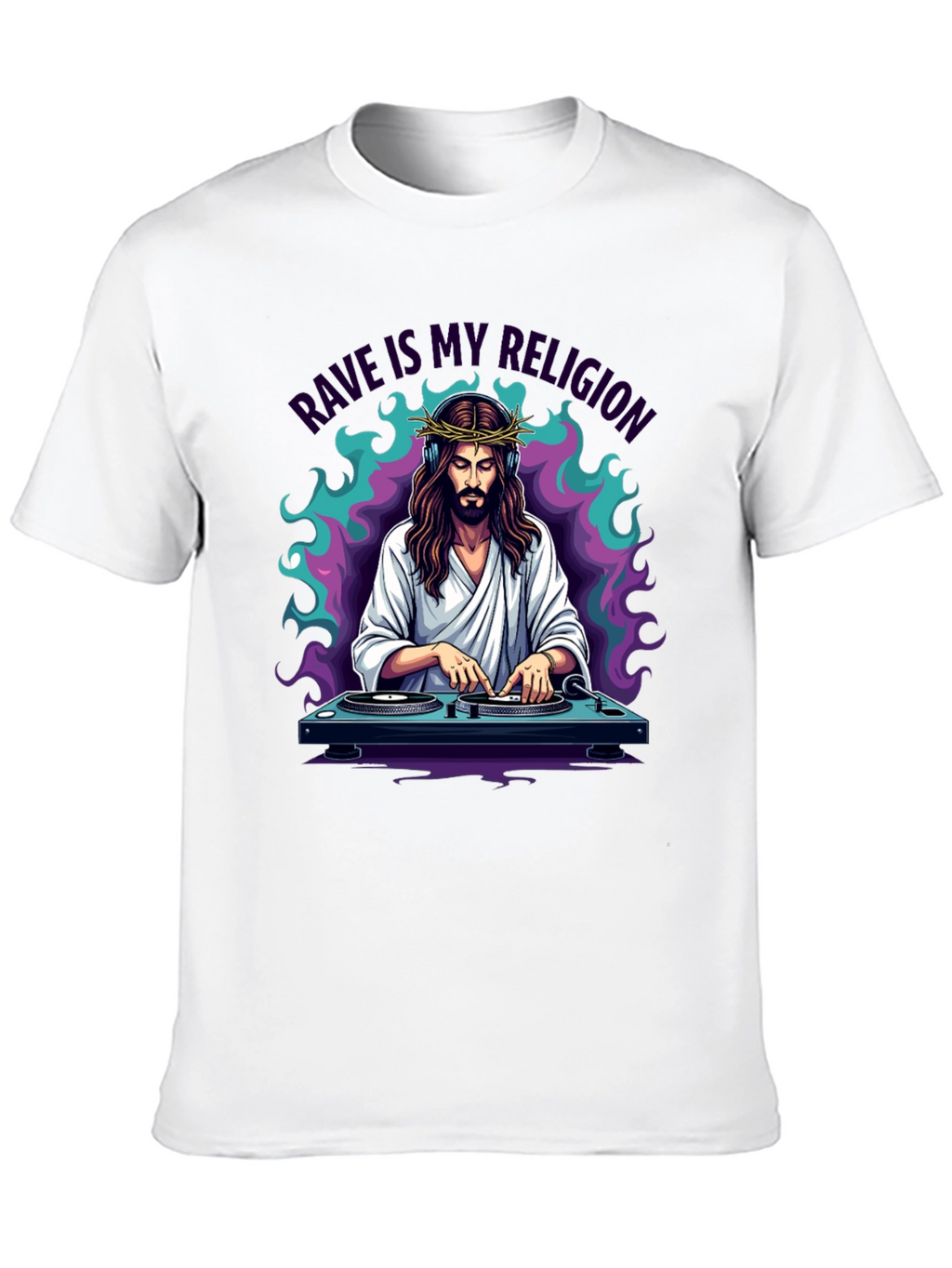 Rave Jesus Graphic T-Shirt