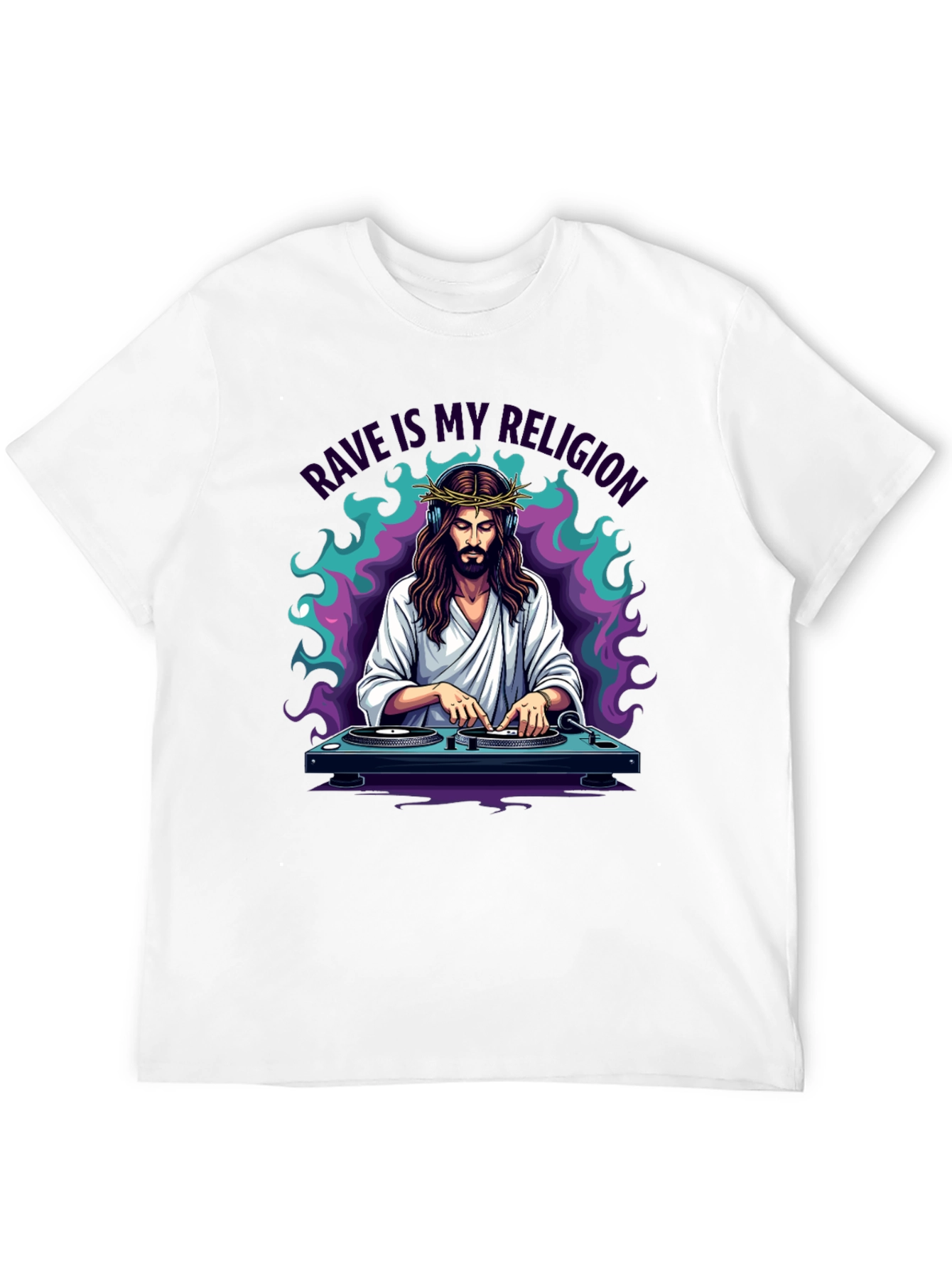 Rave Jesus Graphic T-Shirt