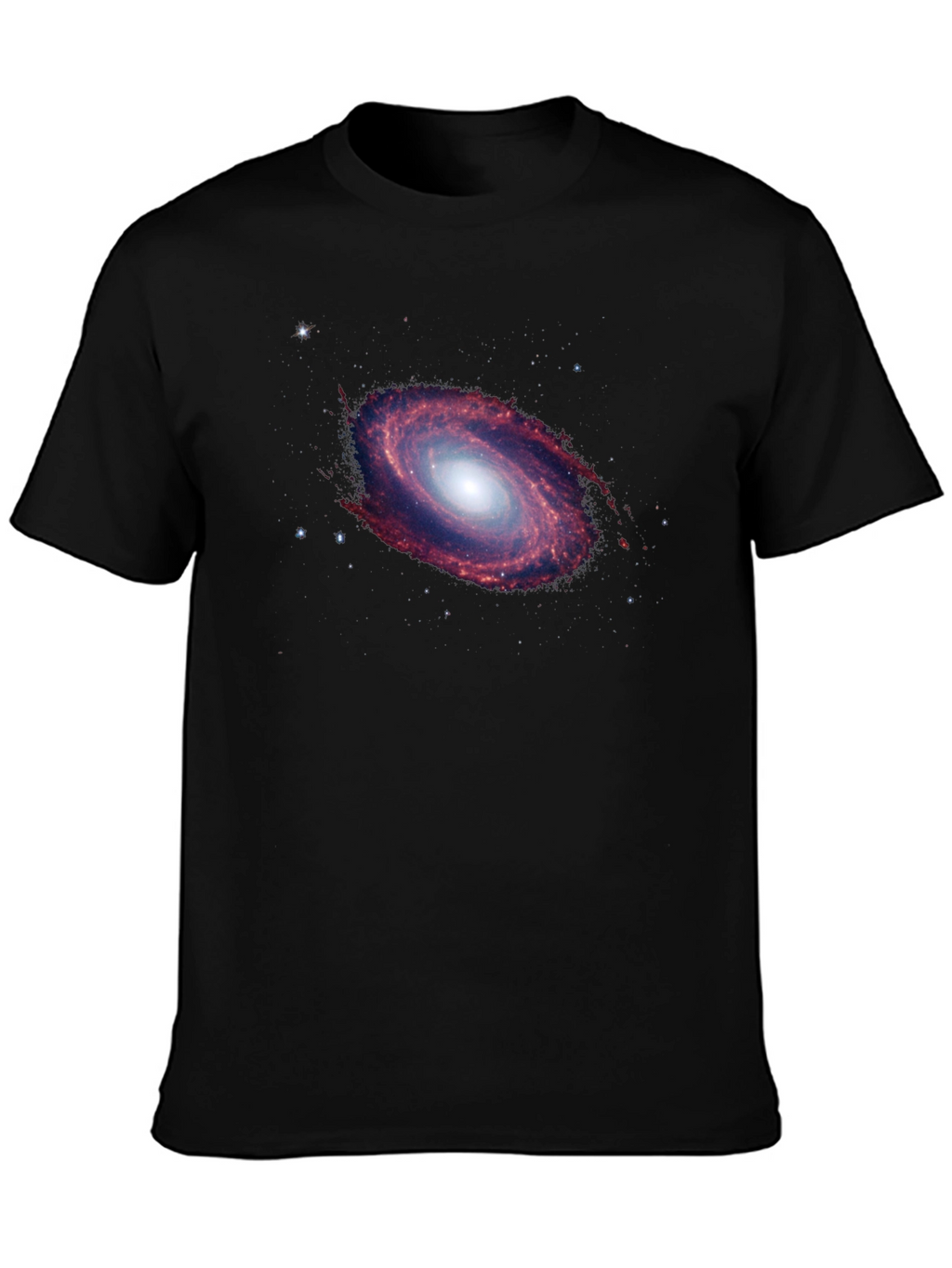 Galaxy Print Black T-Shirt - Space Design