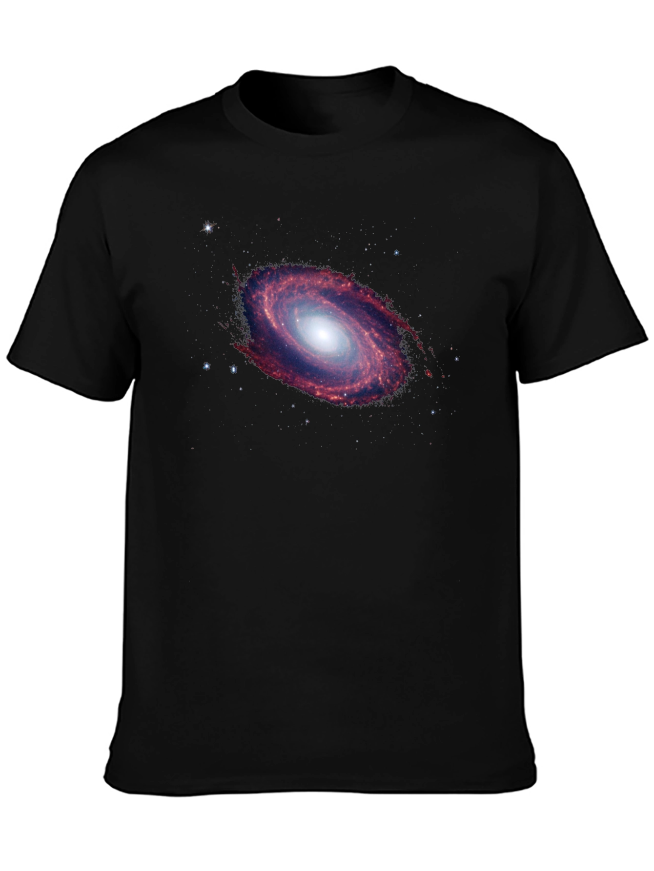 Galaxy Print Black T-Shirt - Space Design