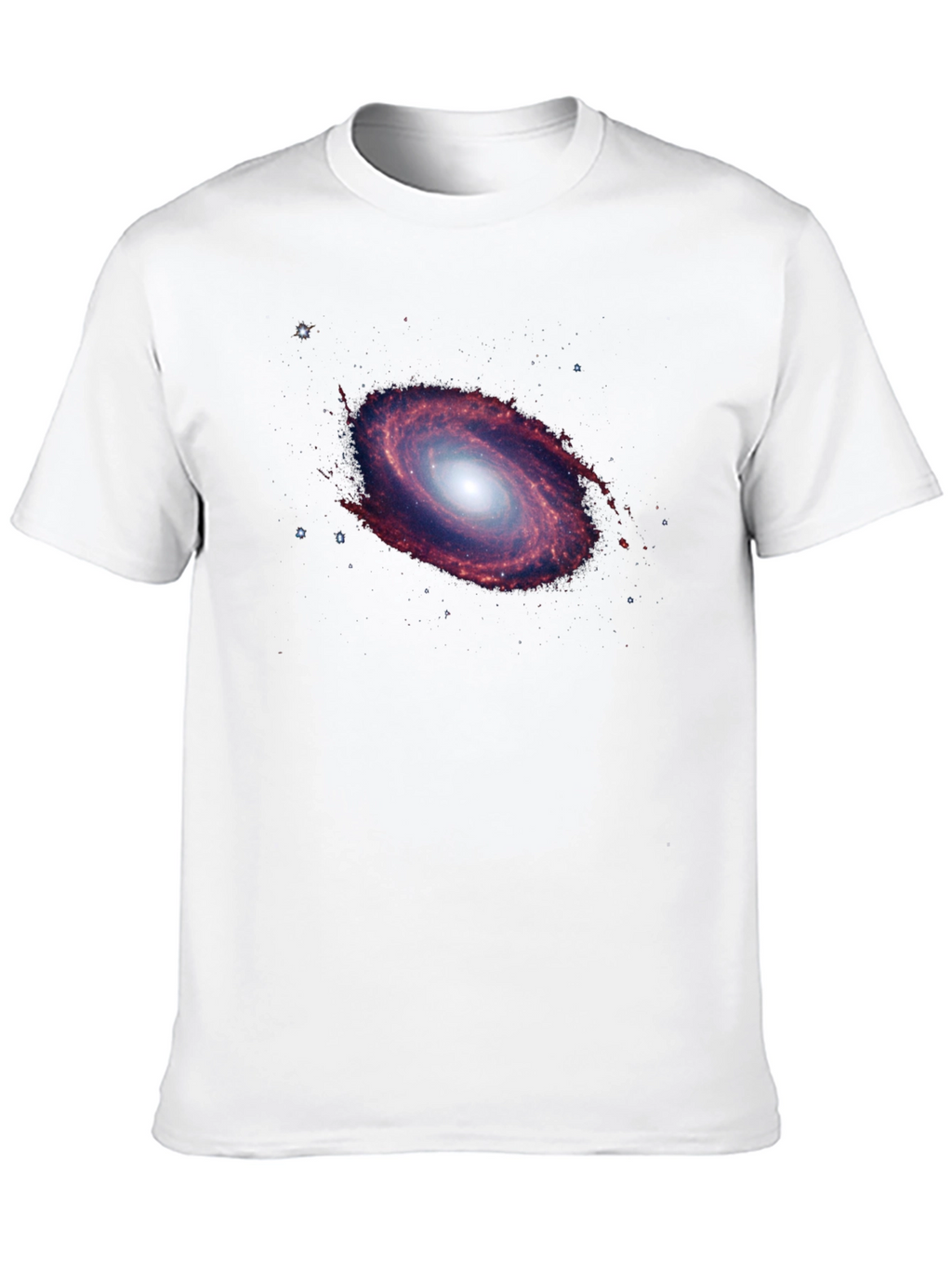 Galaxy Print Black T-Shirt - Space Design