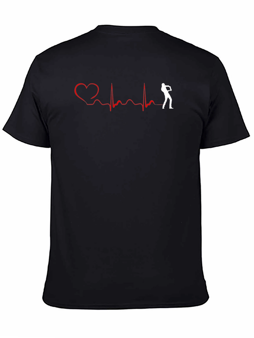 Heartbeat Golf T-Shirt: Golfers Passion Tee