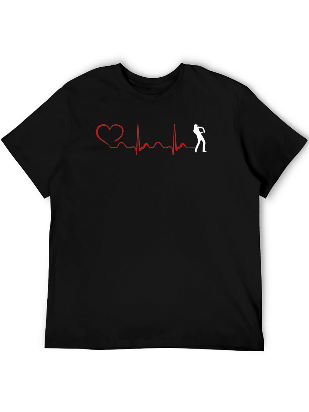 Heartbeat Golf T-Shirt: Golfers Passion Tee