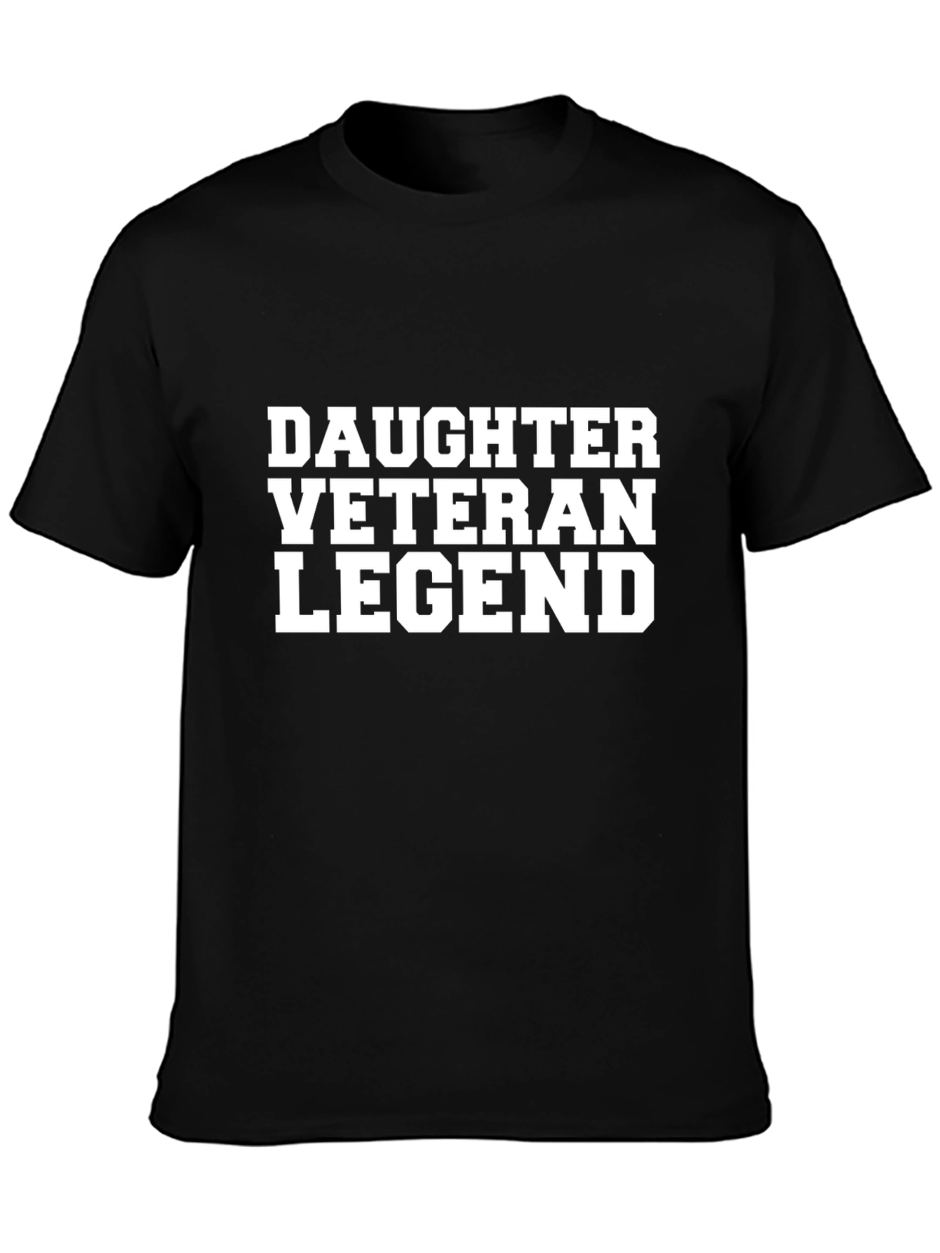 Daughter Veteran Legend T-Shirt - Black