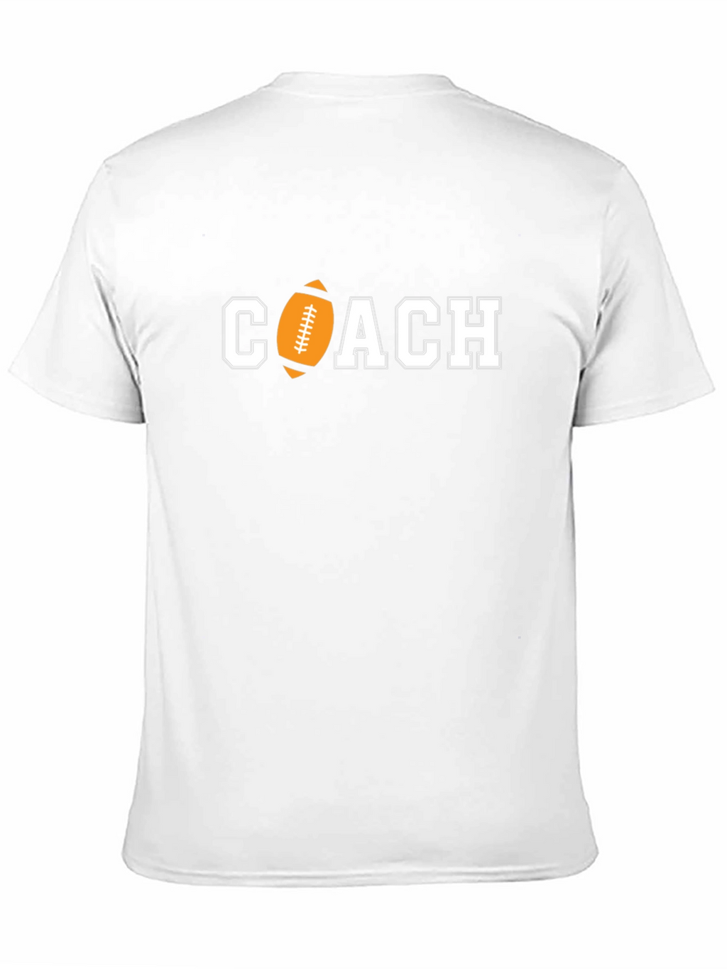 Football Coach Graphic Tee - Black Cotton T-Shirt