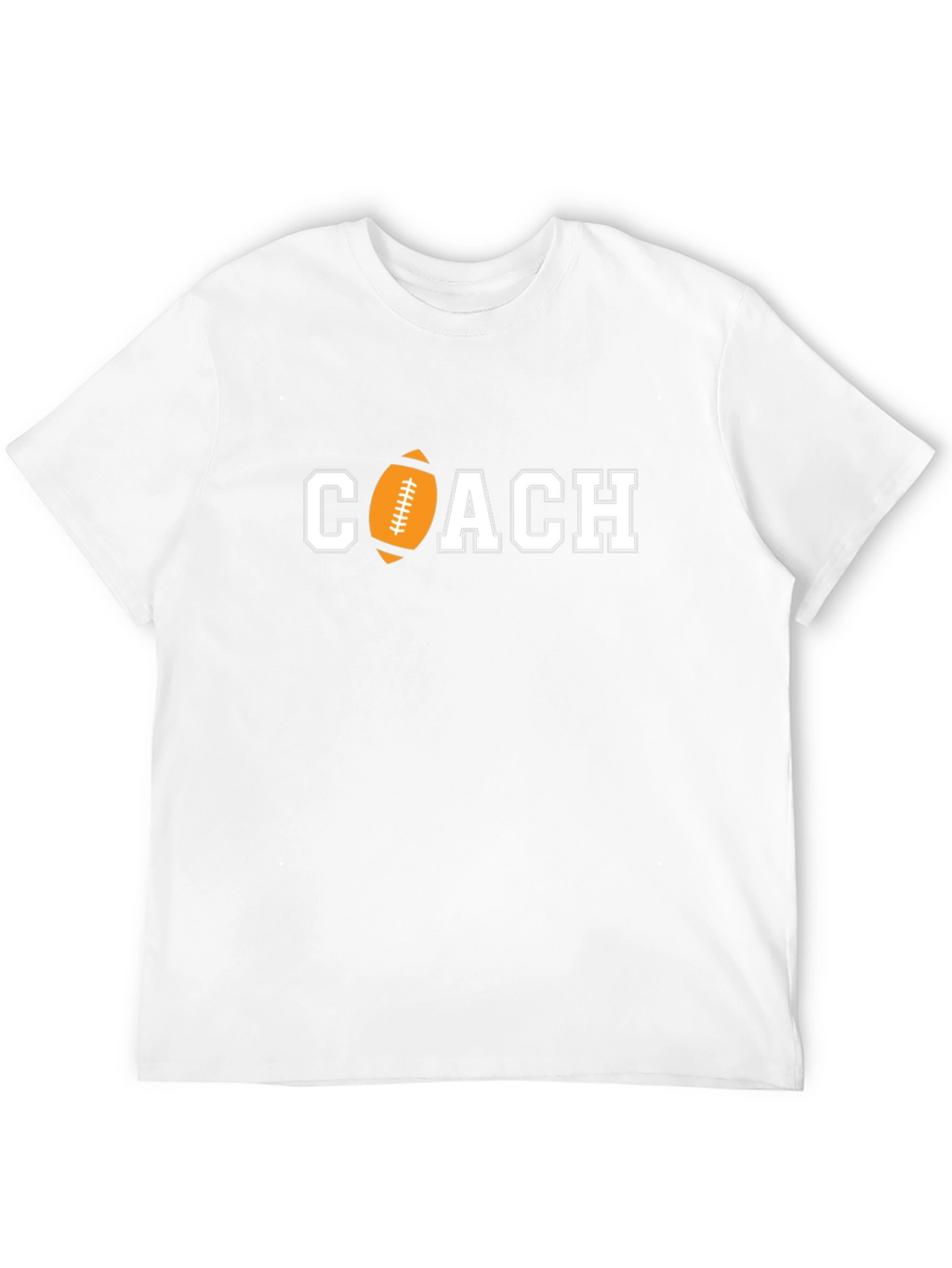 Football Coach Graphic Tee - Black Cotton T-Shirt