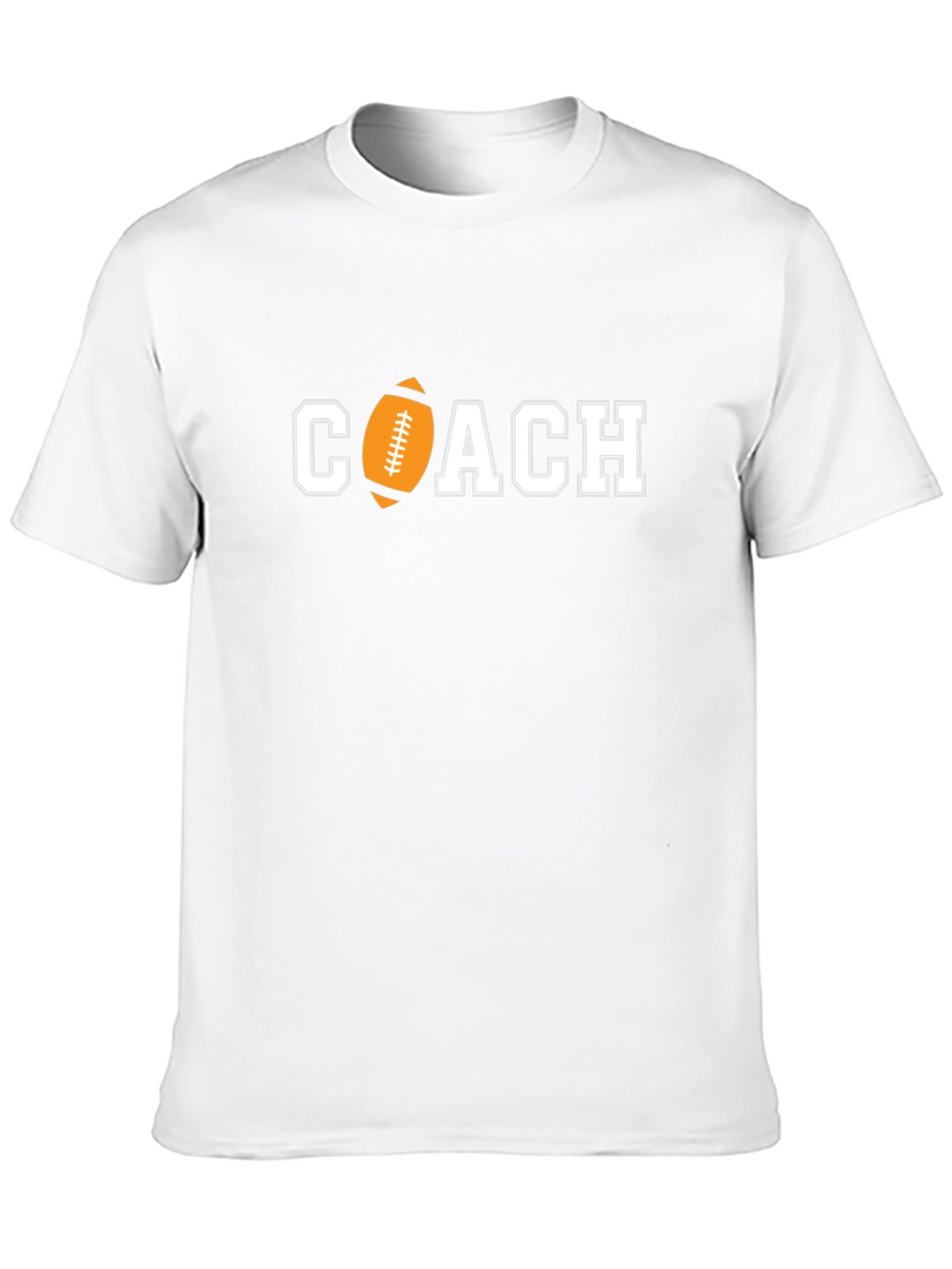 Football Coach Graphic Tee - Black Cotton T-Shirt
