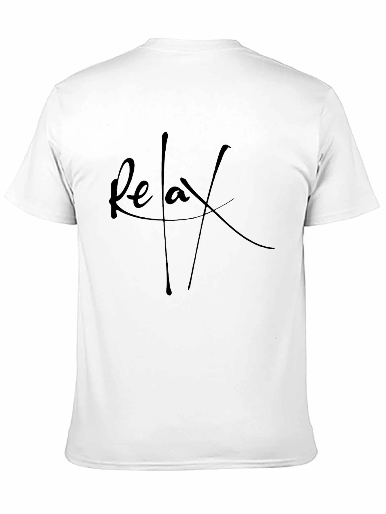 Relax T-Shirt - Stylish Black Graphic Tee
