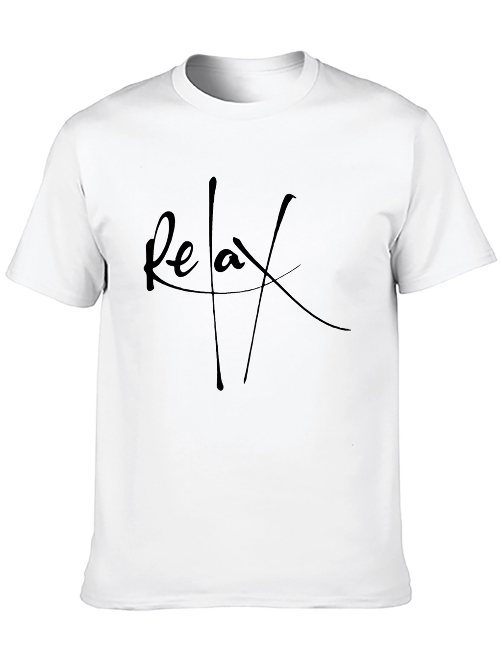 Relax T-Shirt - Stylish Black Graphic Tee