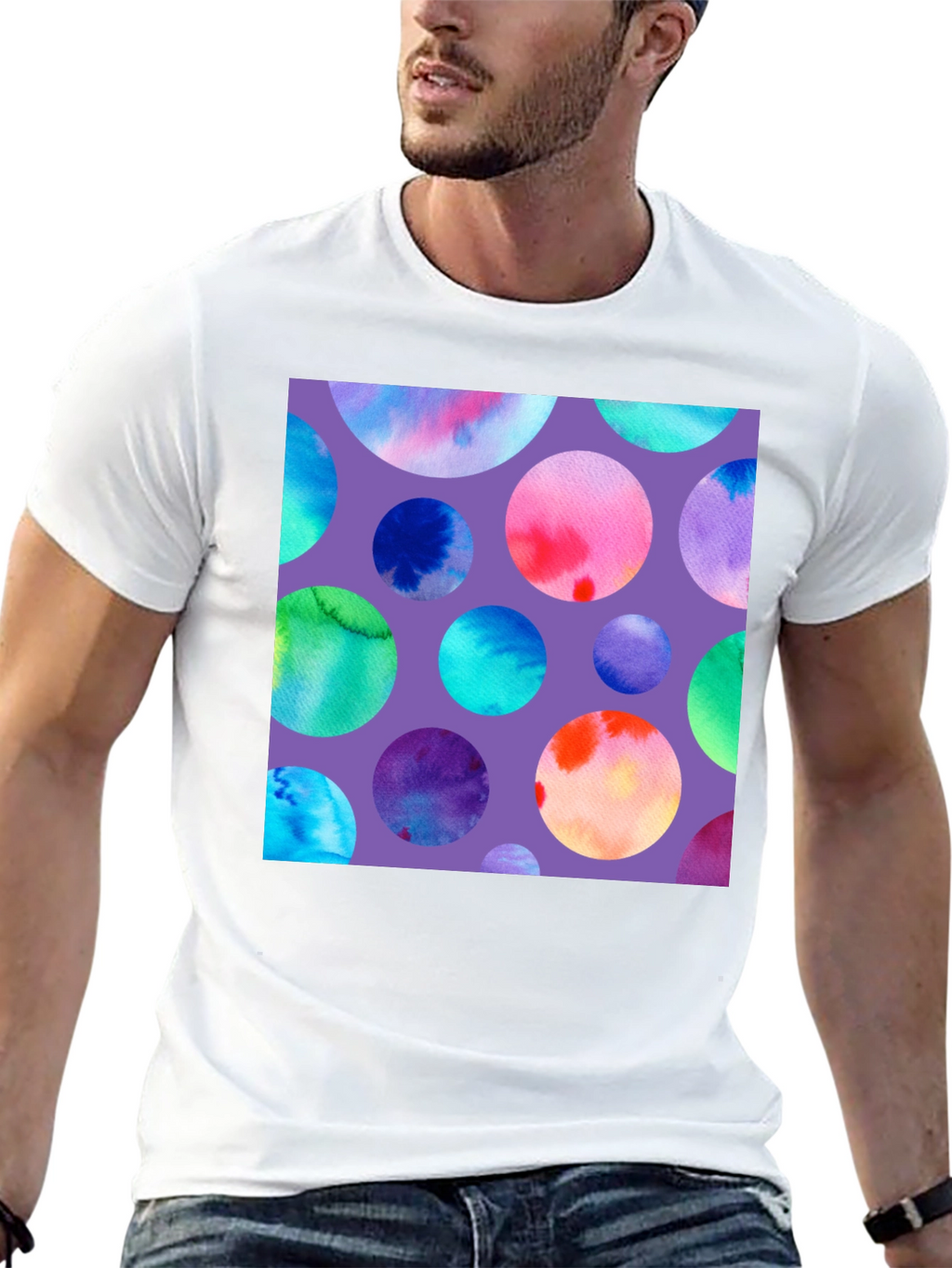 Watercolor Circles Graphic Tee
