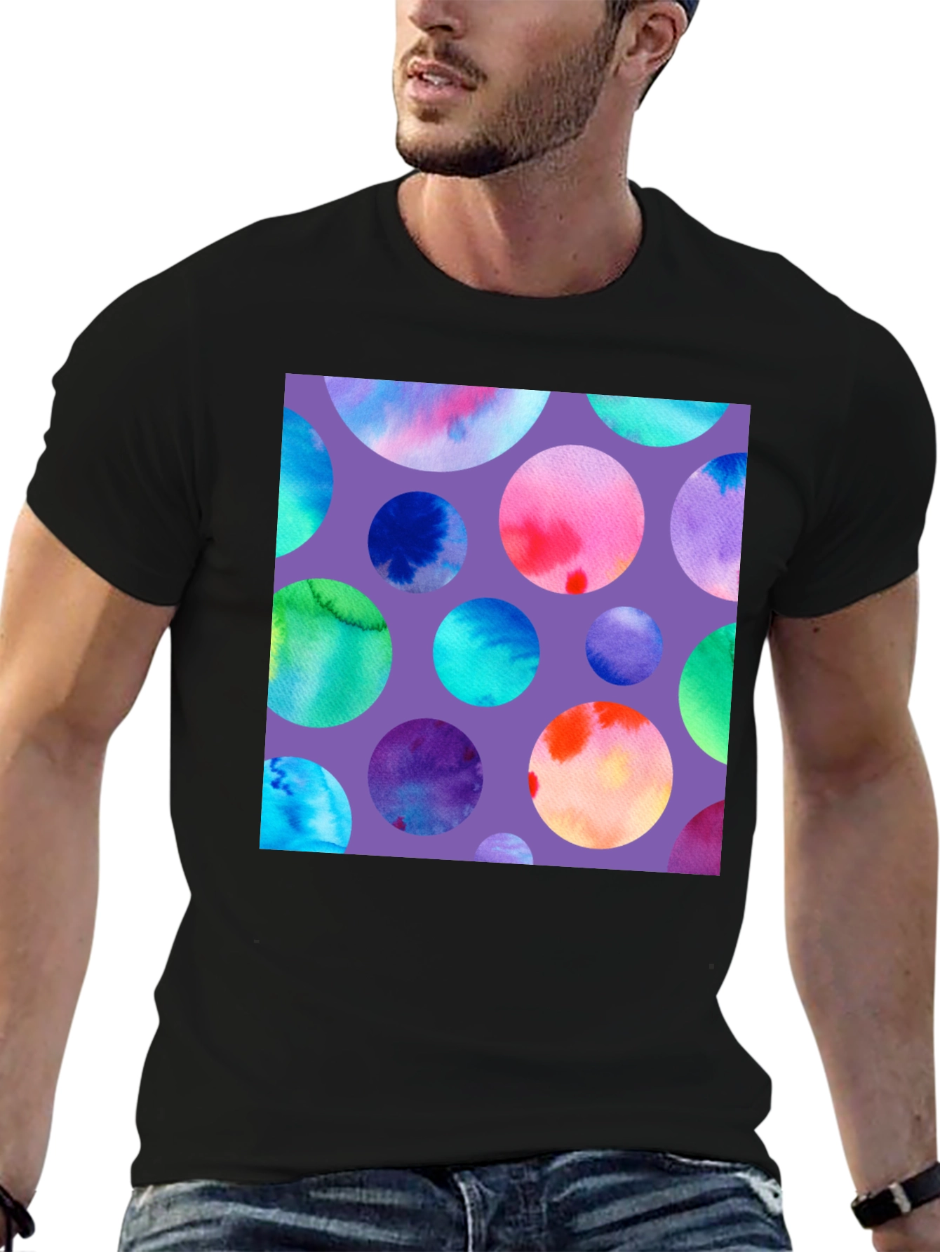 Watercolor Circles Graphic Tee