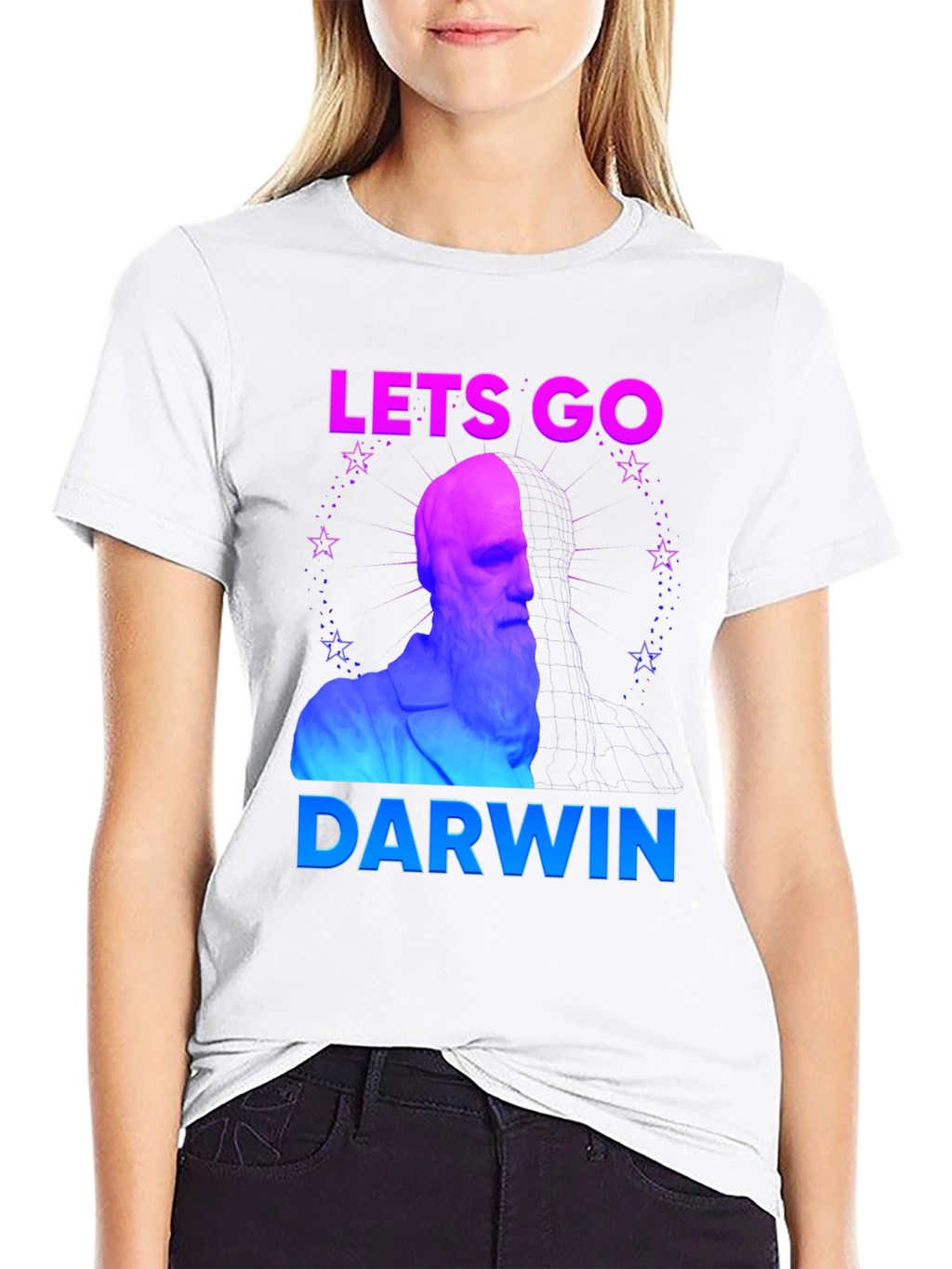 Lets Go Darwin T-Shirt: Humorous Evolution Tee