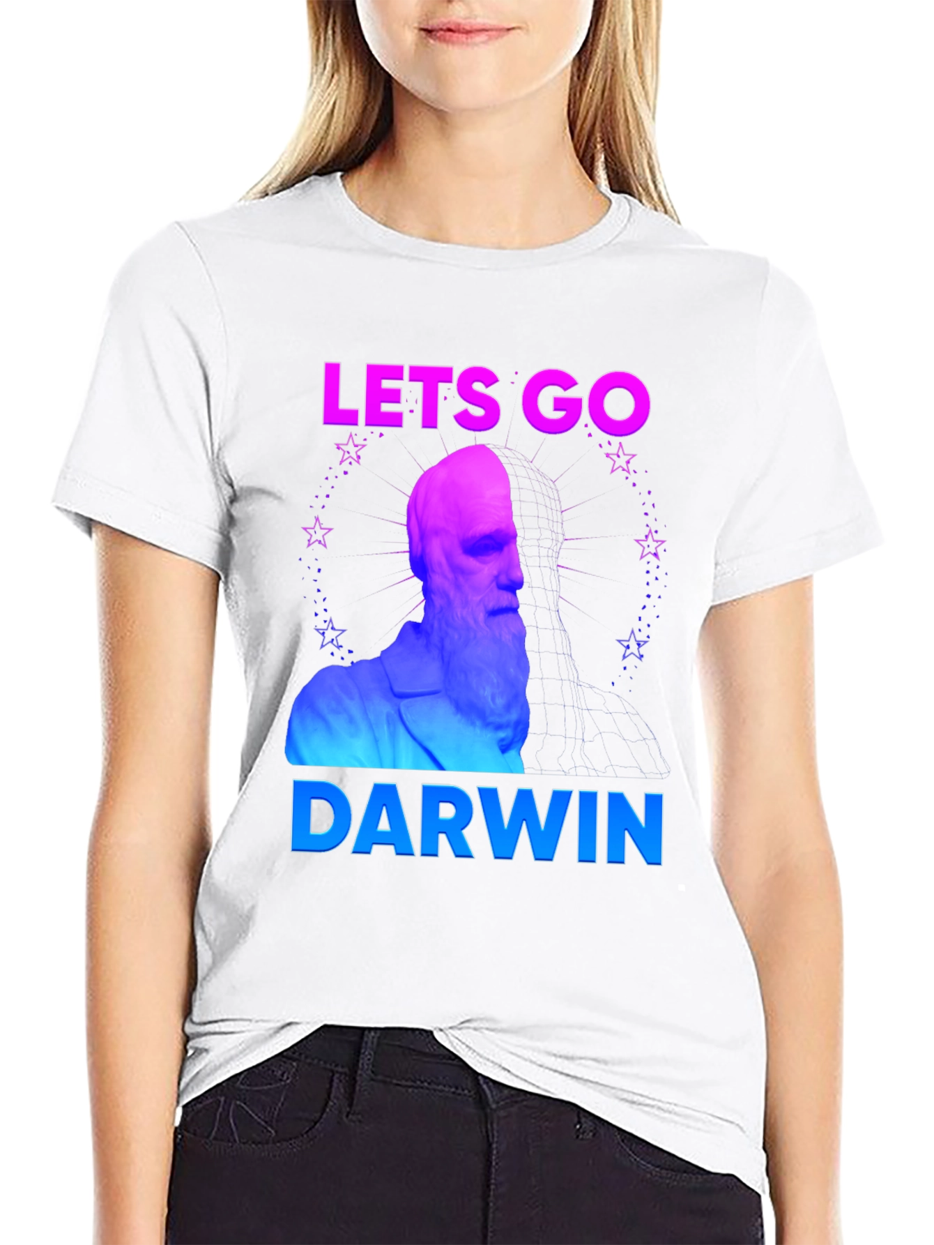 Lets Go Darwin T-Shirt: Humorous Evolution Tee
