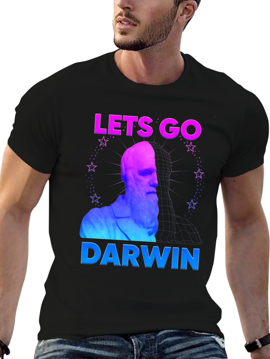 Lets Go Darwin T-Shirt: Humorous Evolution Tee