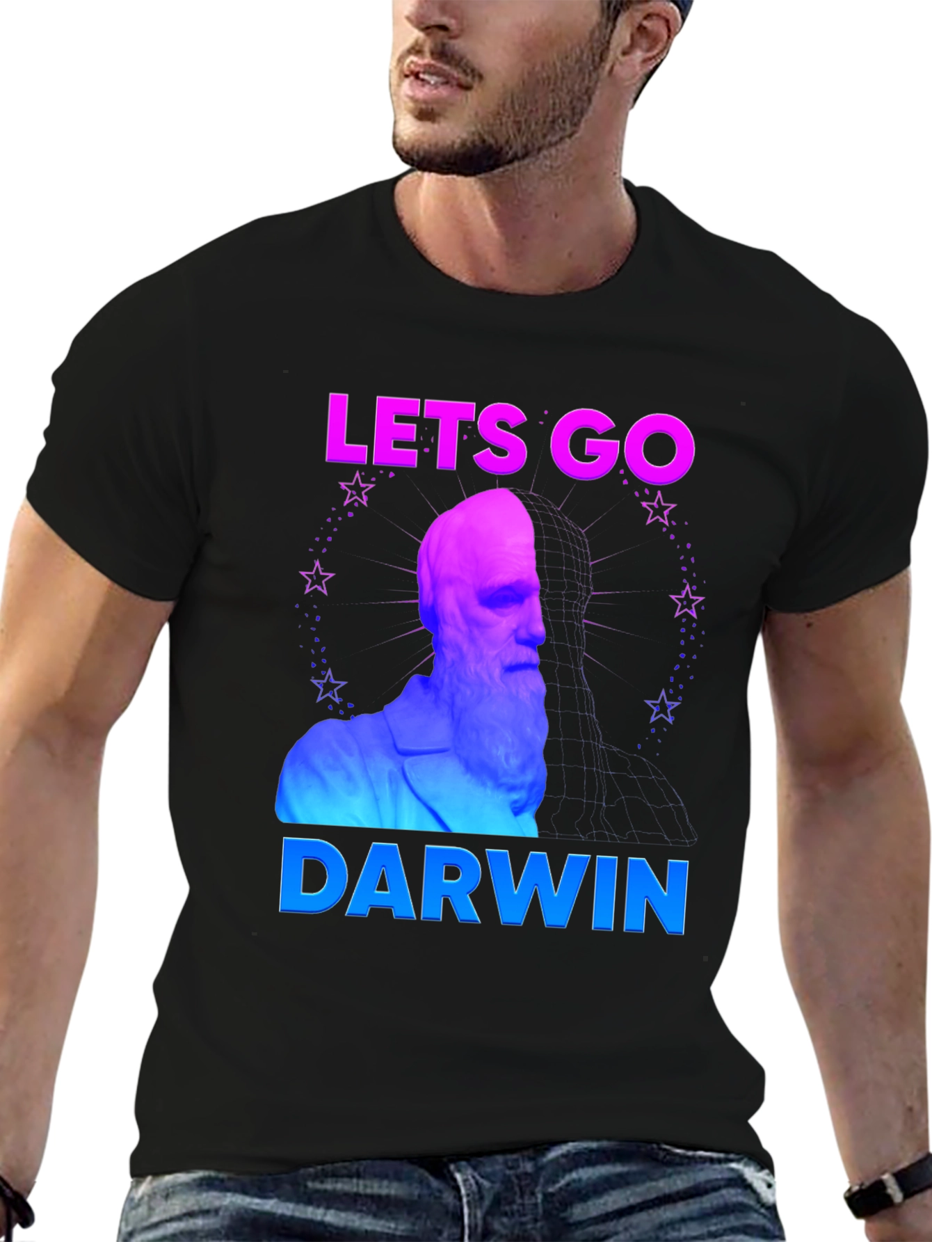 Lets Go Darwin T-Shirt: Humorous Evolution Tee