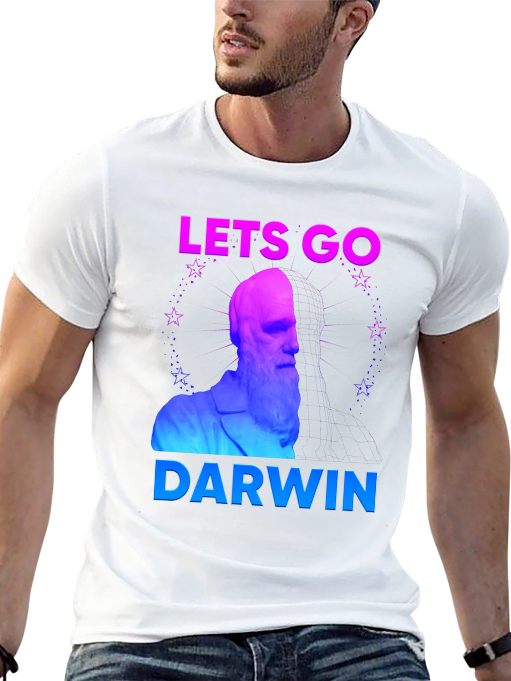 Lets Go Darwin T-Shirt: Humorous Evolution Tee