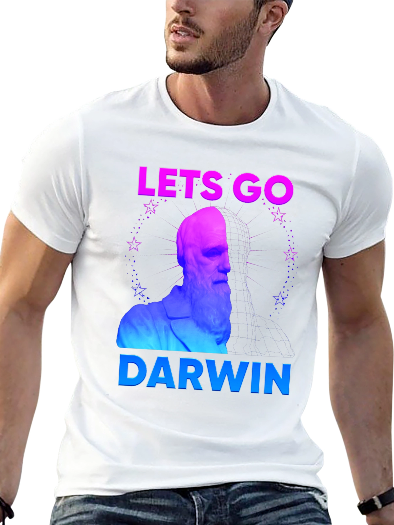 Lets Go Darwin T-Shirt: Humorous Evolution Tee